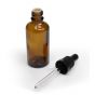 Frasco de Vidro 50mL Conta Gotas com Tampa 2